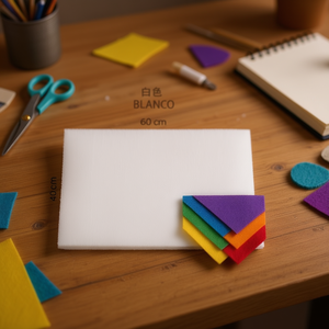 Feutre Ilan 40x60 cm Blanc Tissu Non Tissé Matériel d'Artisanat - Product Image 3