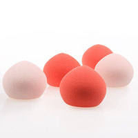Éponge de maquillage ultra douce en forme de pêche, sans latex, végane, pour fond de teint liquide et maquillage quotidien