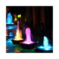 Fuente de Agua Programable para Exteriores con Luces LED de Colores de 9W, Fuentes de Agua con Espuma Iluminada