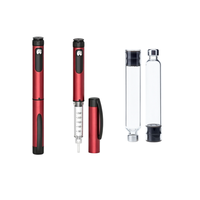 Cartouches en verre transparent jetables, flacons stériles en cassette de 3 ml pour médicaments liquides