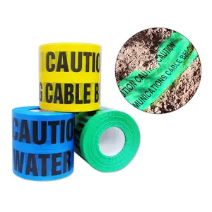 MANCAI Non-Detectable Underground Caution Buried Electric Line Below Tape Safety Warning Tape Electrical Cable Warning Tape