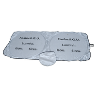 Pare-soleil de voiture en polyester en gros avec impression personnalisée, résistant aux UV, pour cadeaux d'entreprise