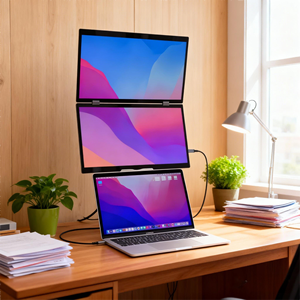 Лучшая цена! Портативный 15,6-дюймовый IPS-экран-расширитель для ноутбуков, 1080p FHD, тройной дисплей для ноутбуков - Product Image 3