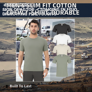 Camiseta Deportiva para Hombre, 100% Algodón, Duradera, Cómoda, Corte Regular, Diseño Casual, Sólida, Transpirable y Compresible, Superventas - Product Image 2