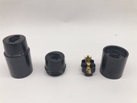 En Stock: Portalámparas E12 UL de Rosca Autoblocante de Baquelita, Resina Fenólica, Estándar Estadounidense