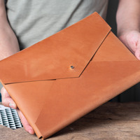 Porte-documents A4 en cuir véritable Portefeuille Organisateur de documents Document Paper Case Office A4 Paper Folder Paper File Organizer