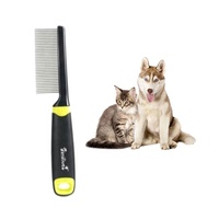 Peigne à aiguilles en acier inoxydable et plastique écologique Imilive pour l'élimination des poils de chien et de chat, outils de toilettage