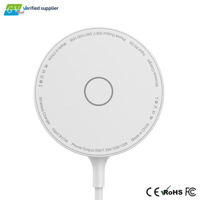 OEM Magnetic Wireless Charger with Phone Stand Type-C Port ABS+PC Material PD3.0 15W Fast Charging for Mobile Phones