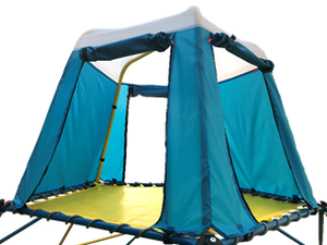 Dôme d'escalade CTSC de 3,6 m avec extensions, toboggan, barres de grimpe et balançoire, également une <span class=keywords><strong>cabane</strong></span> pour que les enfants puissent s'amuser à l'extérieur et dans les jardins. - Product Image 3