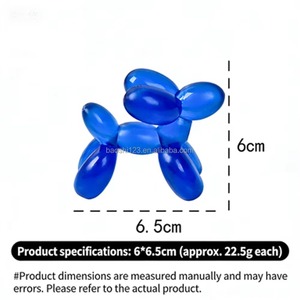 Jouet anti-stress OEM 6,5 cm en TPR, chien en caoutchouc créatif en forme de ballon, solide, très élastique, extensible, sans liquide ni gel - Product Image 4