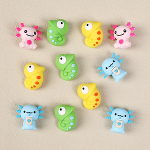 Bán buôn sáng tạo Tắc Kè Hoa 3D Focal Silicone hạt động vật thiết kế mọc răng hạt cho DIY Phụ kiện đính cườm Bút Làm - Product Image 3