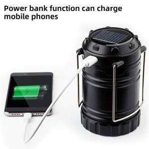 Linterna <span class=keywords><strong>solar</strong></span> LED superbrillante al por mayor para acampar al aire libre, puesto de mercado nocturno, tienda de campaña de emergencia, luz ABS, cuerpo, COB, jardín - Product Image 4