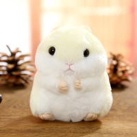 En gros : Porte-clés en peluche mignons (hamster, anime, voiture), jouets en peluche, personnalisables