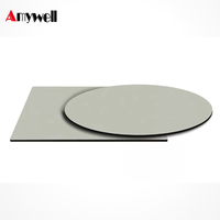 Nouvelles tables rondes en stratifié compact HPL élevé pour la maison et les affaires