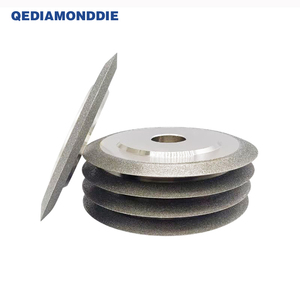 Disco de desbaste de diamante electrochapado 1V1 con ranura en V para herramientas de carburo de piedra y hojas de sierra - Product Image 3