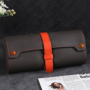 Hộp Đựng Đồng Hồ Du Lịch Cuộn Đồng Hồ Da Thật Sang Trọng Chất Lượng Cao 1 2 <span class=keywords><strong>3</strong></span> Có Khe Tùy Chỉnh Hộp Sắp Xếp Đồng Hồ Cho Nam Và Nữ - Product Image 3