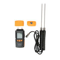 Layar LCD Digital kelembaban Tester higrometer kayu lembab kelembaban Meter dengan 2 pin panjang perapian set aksesoris