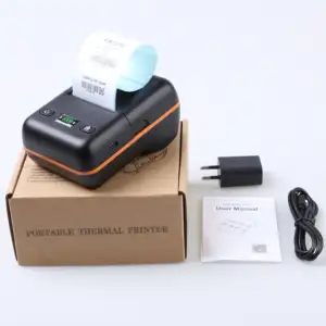 58Mm Thermische Printer Sticker Machine Mini Label Printmachine Rolsticker Printer Retail Label Printer Met Usb Bt