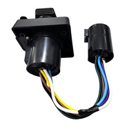 Faisceau de câblage double sortie 7 voies pour connecteur de remorque à lame RV et 4 voies à plat pour véhicule, pour remorquage de camions et VR