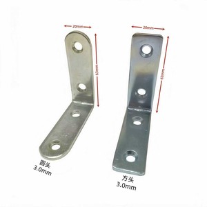 Équerres d'angle épaissies 63x20mm en acier 3.0mm, support de renforcement en forme de L pour étagère - Product Image 1