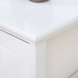 New 2/3/4 <strong>Drawer</strong> Wooden <strong>Wicker</strong> Baskets Storage Unit White Cabinet Furniture for Bathroom for Jewelry Clothing Toys Organizer - Product Image 5