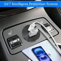 Prise de chargeur de voiture en aluminium 12V double 30W PD Type-C 18W QC3.0 multi-ports à charge rapide USB pour camping-car et fourgonnette