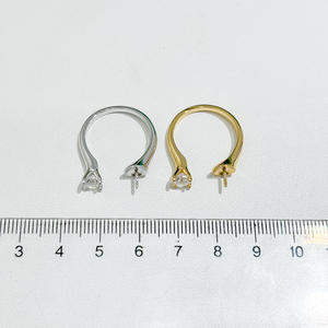 Support de bague en argent S925 WENCHI, accessoires DIY pour perles, perles rondes de 10 à 13 mm, bijoux fantaisie avec 11949 Chine - Product Image 4