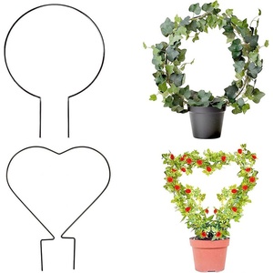 <span class=keywords><strong>Support</strong></span> de plante en forme de cœur en métal/fer pour plantes grimpantes, à poser au sol, pour la vigne tortue et le lys araignée - Product Image 1
