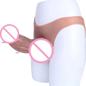 Mutande Vibranti in Silicone Liquido con Design Traforato, <span class=keywords><strong>Dildo</strong></span> Indossabile per Uomo, Masturbatore Morbido in Silicone con Caratteristiche Particolari - Product Image 2