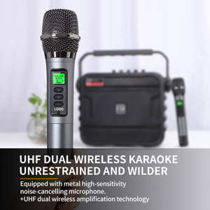 OEM 120W Home & Computer Portable for Speaker With <b>Wireless</b> <b>Microphone</b> RGB LED Lighting and Party Home Sound System Spea - Product Image 5