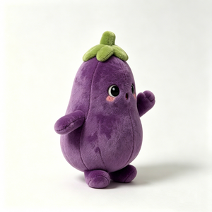 Figura de cuerpo redondo y gordo con forma de pera, personalizada, de peluche suave con temática de comida. - Product Image 5