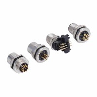 Connecteur circulaire STA M12 de type K, mâle/femelle, en alliage de zinc, droit/angulaire, assemblé