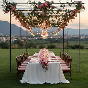 ホテル会議室宴会テーブルクロス,高弾性白長方形ポリエステル屋外結婚式 - Product Image 2