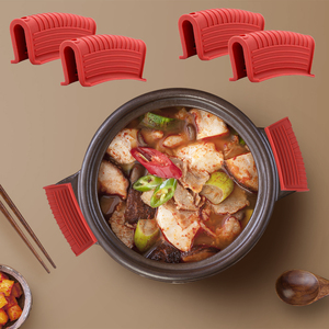 Protège-poignées antidérapants en silicone résistants à la chaleur pour poêles, poêles à frire émaillées et casseroles - Product Image 6