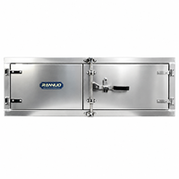 Boîte à outils latérale pour camion en aluminium robuste avec serrure 60 x 18 x 18 pouces - Coffre de rangement pour camionnette tout-terrain/remorque étanche