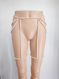 Corrente de Cintura Estilo Hip-Hop com Pérolas Douradas Ajustável para Praia, Joia Corporal, Cinto de Verão para Biquíni - Product Image 2