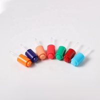 Flacon compte-gouttes en verre personnalisé de 30 ml, multicolore, en forme de gâteau, avec bouchon à bouton-poussoir et pompe pour sérum, huile, gouttes pour les yeux et soins de la peau