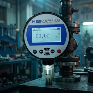 เครื่องสอบเทียบดิจิตอลนิวเมติกไฮดรอลิก HSIN685 ทำจากเหล็กกล้าไร้สนิมคุณภาพสูง & OEM HSIN685 ความแม่นยำดิจิตอล 0.02% F.S./0.05% F.S. f - Product Image 1