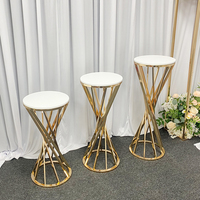 Support à gâteaux doré en fer, style européen, pour desserts, présentoir de table, pour banquets, pauses thé, couleur personnalisable, pour fêtes, en carton