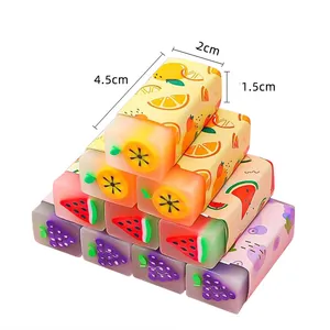 New Jelly Eraser Cartoon Animal Sandwich Can Cut Eraser Students Writing Pencil Eraser for Children