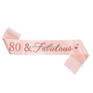 Cinturón de Cumpleaños Personalizado con Diseño de Rosa, Cinturón de Reina Fabulosa para Cumpleaños, Cinturón de Etiqueta para Fiesta de Cumpleaños - Product Image 5