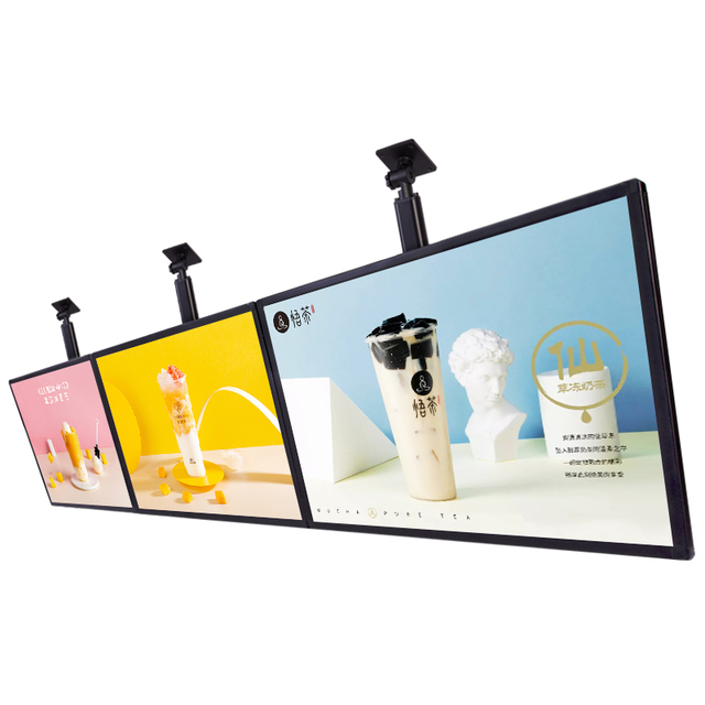 Hanging Wall Mounted HD Screen Digital Signage Menu Board Lcd Advertising Display for Restaurant Coffee Shop