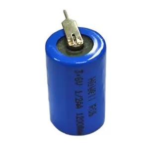 Non-rechargeable Disposable 3.6v lithium ion Li-SOCl2 battery ER14250 1/2AA ER14505 AA ER34615 D 19000mAh ER26500 ER14335