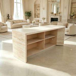 เคาน์เตอร์ครัวหินอ่อนธรรมชาติสีขาวสำหรับใช้ในบ้านและโรงแรม - Product Image 3