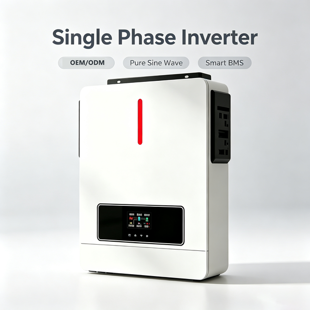 LUSEN 3KW Dual-Phase 12KW Output Home Solar Inverter 100% Efficiency Triple Hybrid 48VDC IP65 10KW 220V/230V/240V 25KW AC