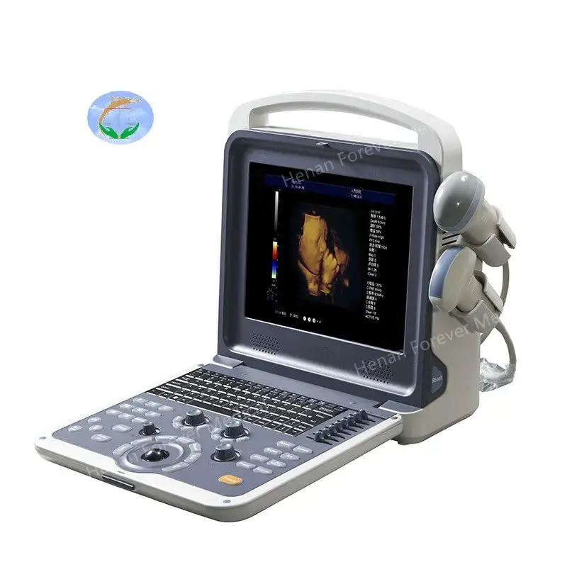 Système de diagnostic par ultrasons Doppler couleur 4D à prix compétitif 6 langues ultrasons portables