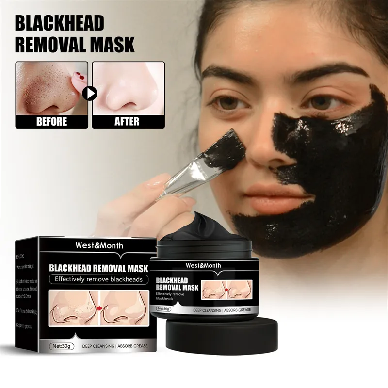 West Month 30g maschera per la rimozione dei punti neri pulizia della pelle idratante che stringe i pori che restringono la maschera per la rimozione dei punti neri