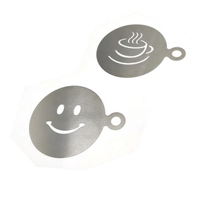 <span class=keywords><strong>De</strong></span> café <span class=keywords><strong>de</strong></span> acero inoxidable decoración plantilla capuchino plantilla Set para café con leche <span class=keywords><strong>arte</strong></span> - Product Image 3