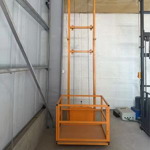 Гидравлический подъемник для грузов BAITE HT05 с высотой подъема 5 м для использования в помещении на складе, с защитным ограждением - Product Image 2