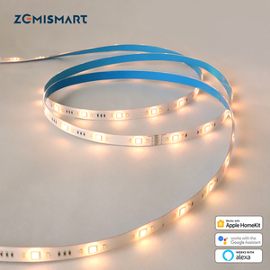 Zemismart Tuya Zigbee Driver 5M 10M Bande lumineuse LED RGBW Flexible Rétroéclairage <span class=keywords><strong>TV</strong></span> Sans fil Décoration intérieure Fonctionne avec M6 Hub <span class=keywords><strong>HomeKit</strong></span> - Product Image 1